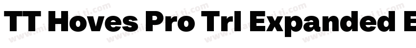 TT Hoves Pro Trl Expanded ExtraBold字体转换
